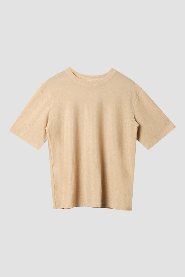 Футболка сияние бежевый