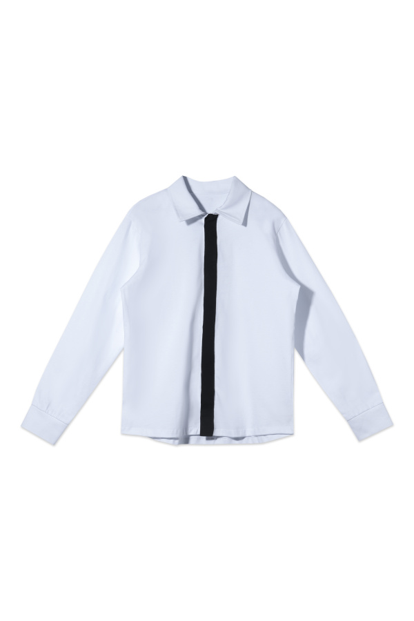 Рубашка c черной планкой