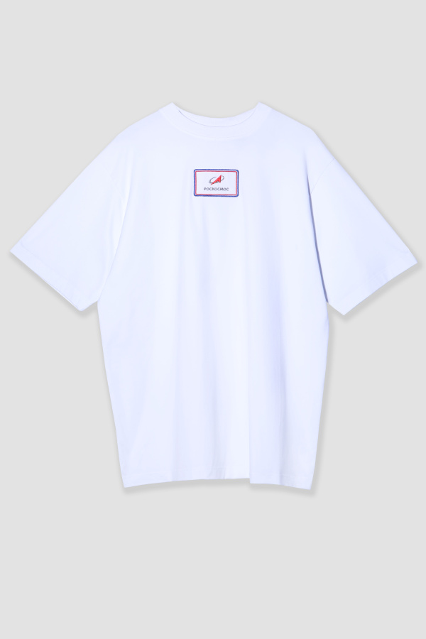 Футболка РОСКОСМОС белая