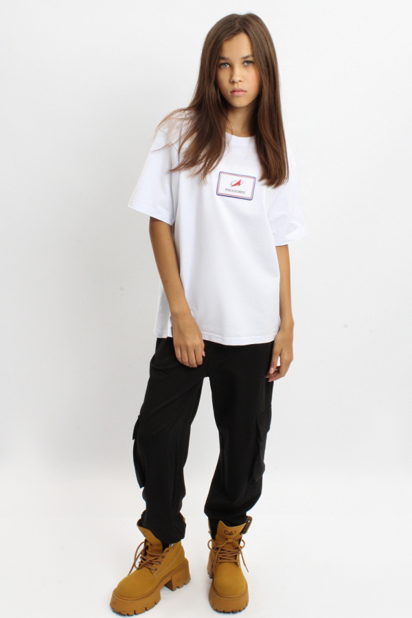 Футболка РОСКОСМОС белая