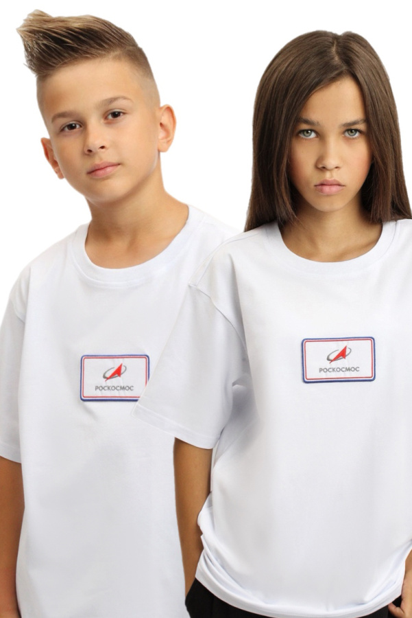 Футболка РОСКОСМОС белая