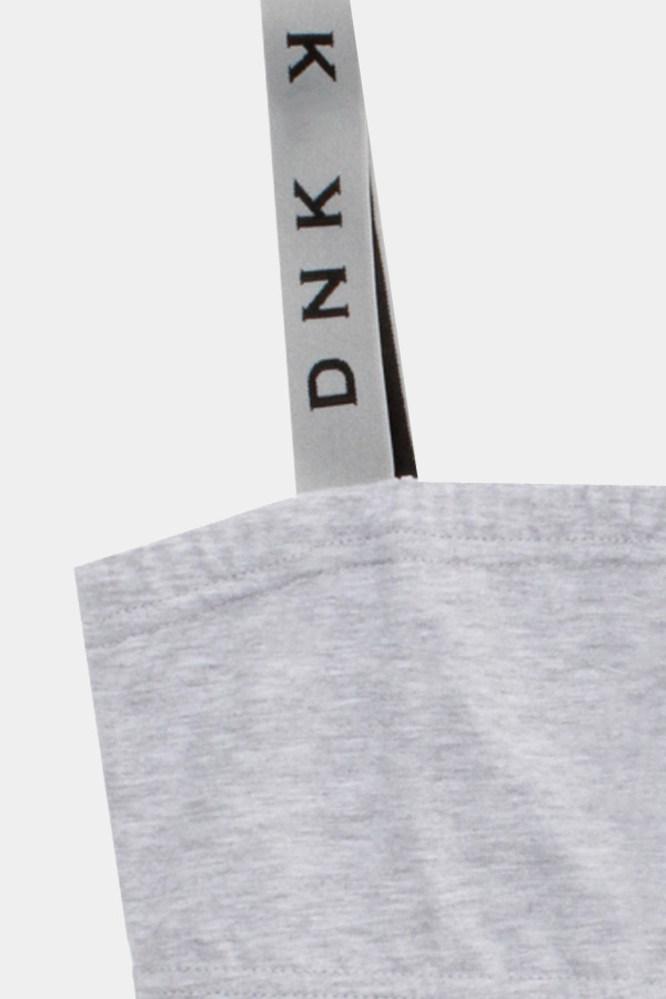 Топ на бретелях серый