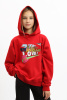Худи с принтом красный Худи с принтом красный
