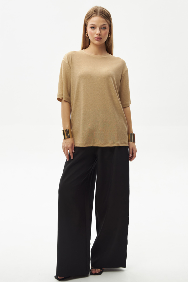 Футболка сияние бежевый