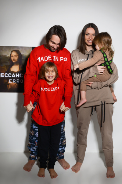 Свитшот Made in РФ красный