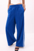 Брюки Палаццо с лампасами синие