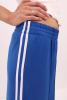Брюки Палаццо с лампасами синие