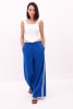 Брюки Палаццо с лампасами синие