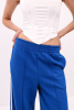Брюки Палаццо с лампасами синие