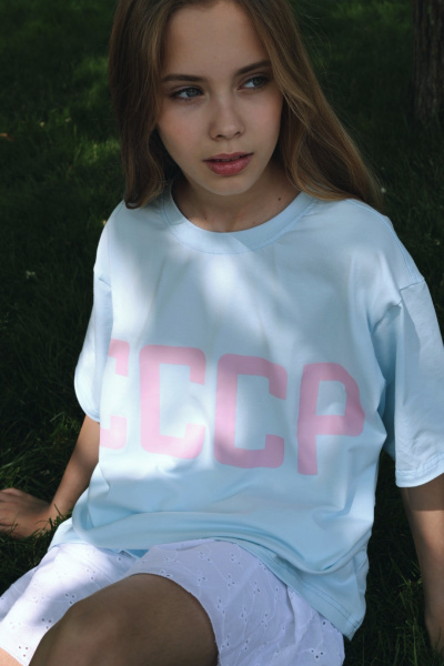 Футболка СССР голубой