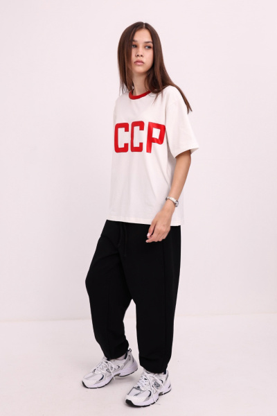 Футболка СССР молочная