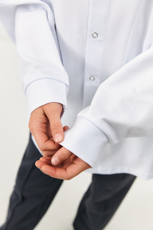 Рубашка трикотажная на кнопках