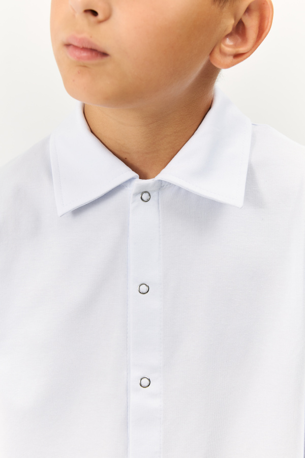 Рубашка трикотажная на кнопках