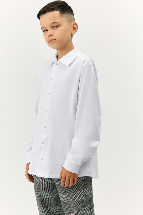 Рубашка трикотажная на кнопках