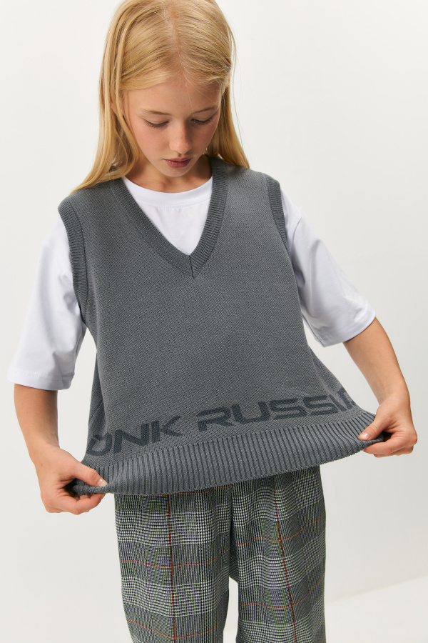 Жилет серый