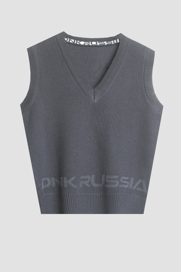 Жилет серый