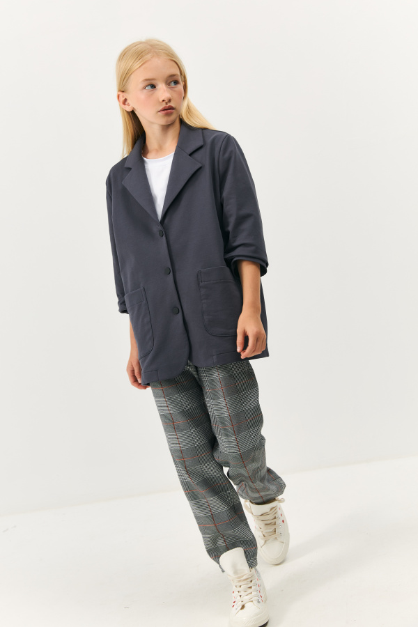 Пиджак серый