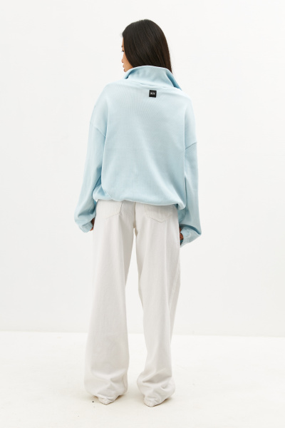 Свитшот СССР в рубчик голубой