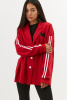 Пиджак с лампасами красный