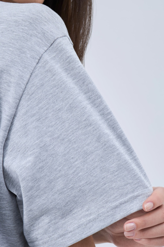 Футболка голубь серая