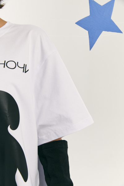 Футболка Спокойной ночи черно-белая