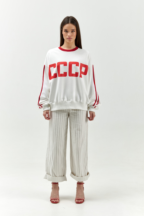 Свитшот СССР молочный