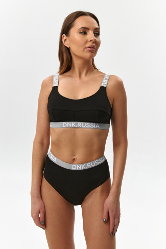 Трусы высокие черные