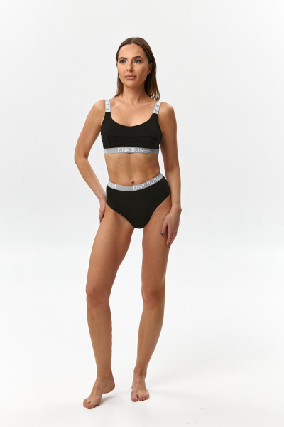 Трусы высокие черные