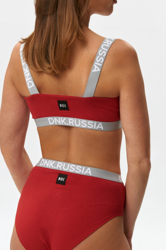 Трусы высокие красные