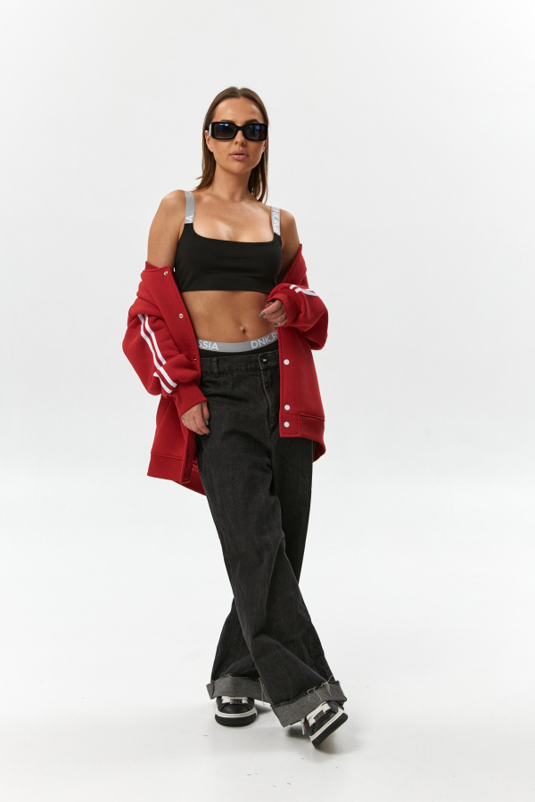 Топ на бретелях черный