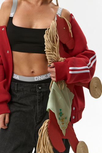 Топ на бретелях черный