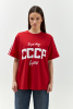 Футболка с принтом красная