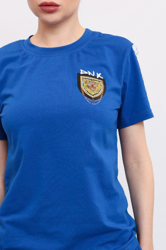 Футболка с лампасами синяя